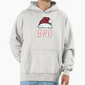 Bro Plaid Santa Plaid Red Family Matching Hoodie - Graphic Print Unisex - T-Shirt, Sweatshirt, Hoodie