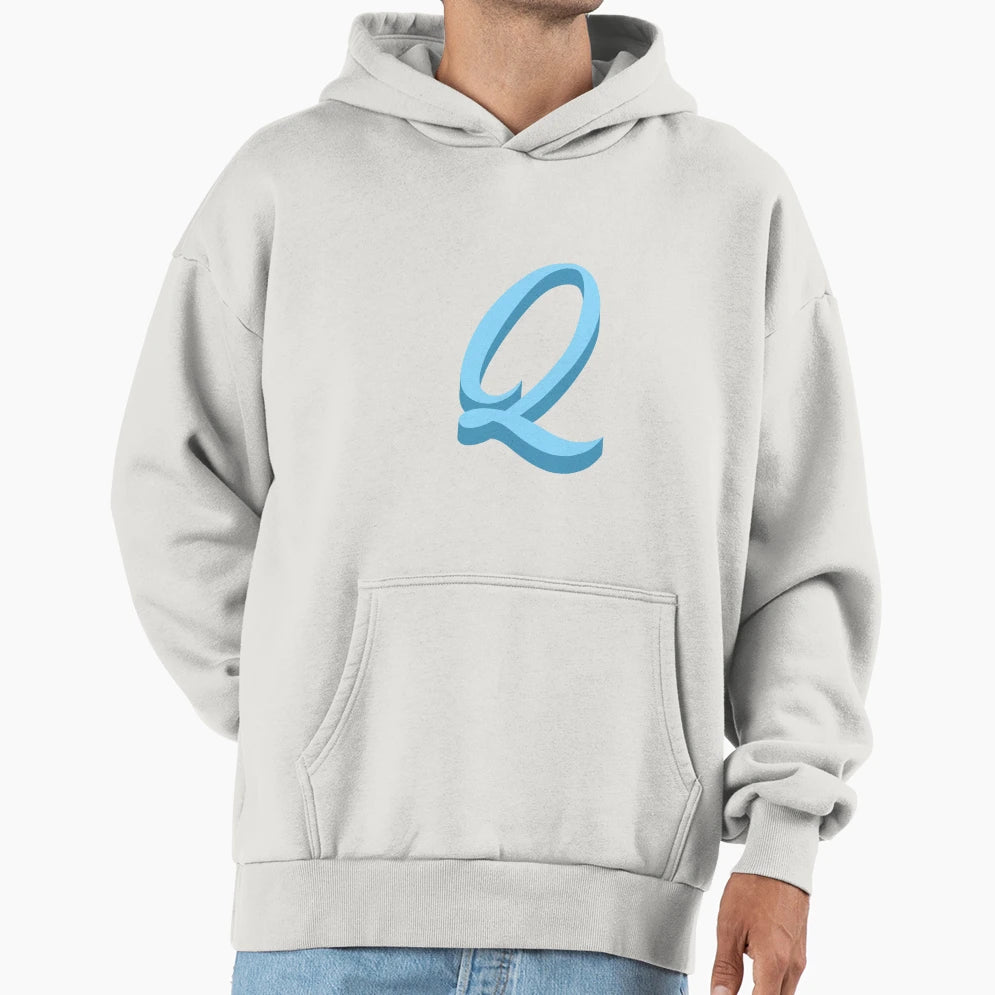 Letter Q Hoodie - Custom Art Print Unisex - T-Shirt, Sweatshirt, Hoodie