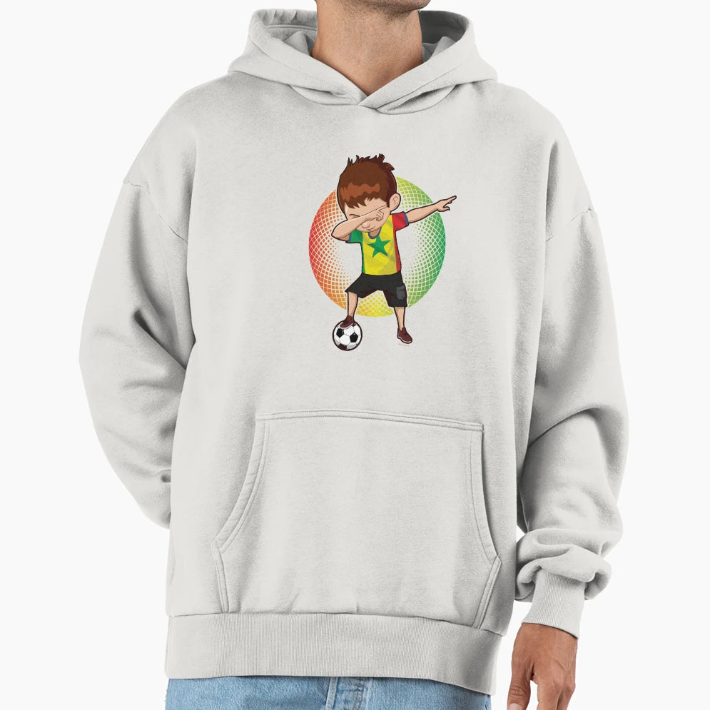 Football Soccer Dab Senegal Hoodie - Graphic Print for Adults - T-Shirt, Sweatshirt, Hoodie