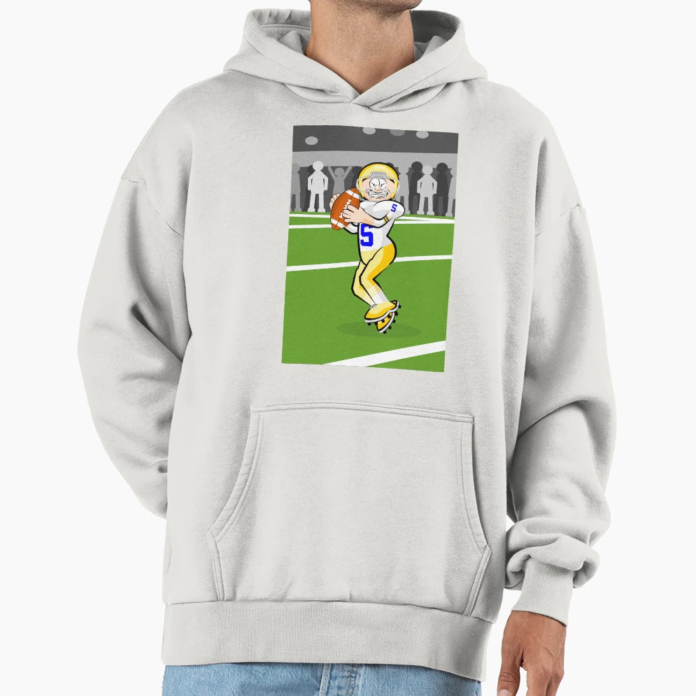 American Football Player Ball Hand Ready Hoodie - Novelty Apparel Unisex - T-Shirt, Sweatshirt, Hoodie