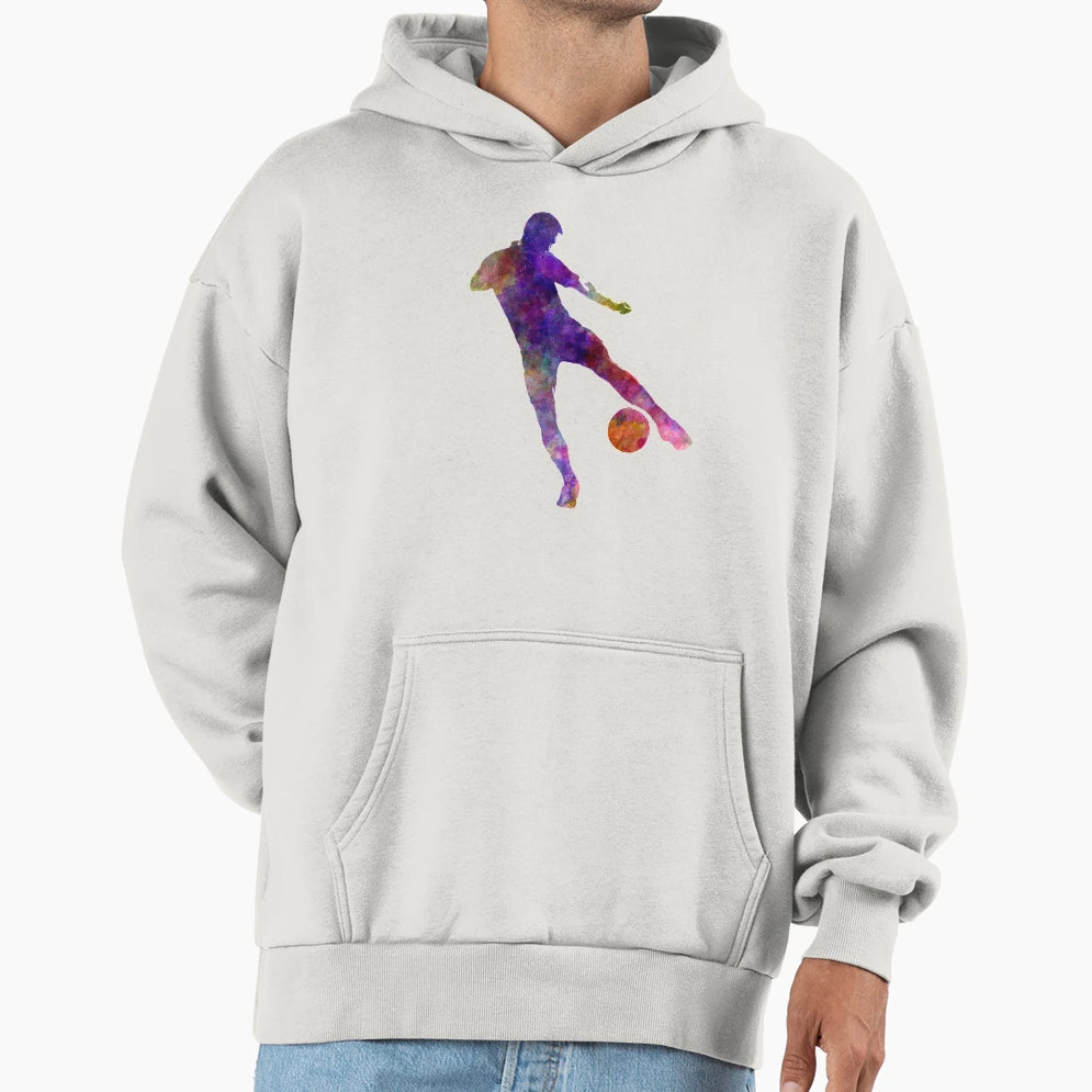 Soccer Football Player 02 Hoodie - Aesthetic Graphic for Adults - T-Shirt, Sweatshirt, Hoodie