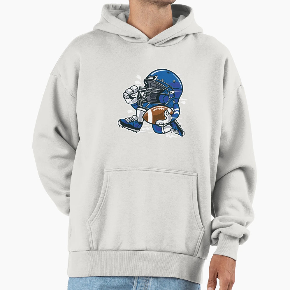 Football Player Hoodie - Trendy Graphic Unisex - T-Shirt, Sweatshirt, Hoodie