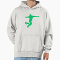 Football Green Dribbler 3 Player Ball Hoodie - Streetwear Style Men Women - T-Shirt, Sweatshirt, Hoodie