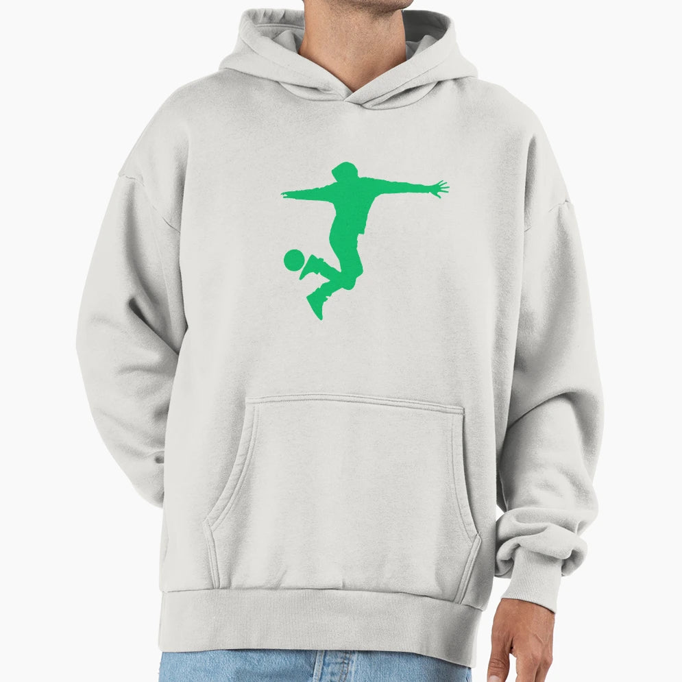 Football Green Dribbler 3 Player Ball Hoodie - Streetwear Style Men Women - T-Shirt, Sweatshirt, Hoodie