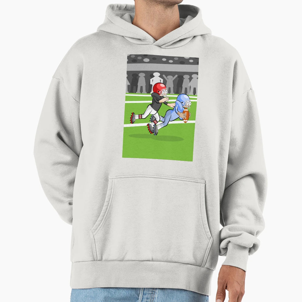 Soccer Player Escapes To Blockade Hoodie - Custom Art Print Men Women - T-Shirt, Sweatshirt, Hoodie