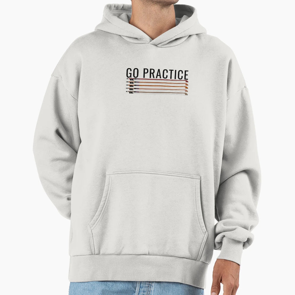 Orchestra Go Practice Bows Black Text T-Shirt - Custom Art Print Unisex - T-Shirt, Sweatshirt, Hoodie