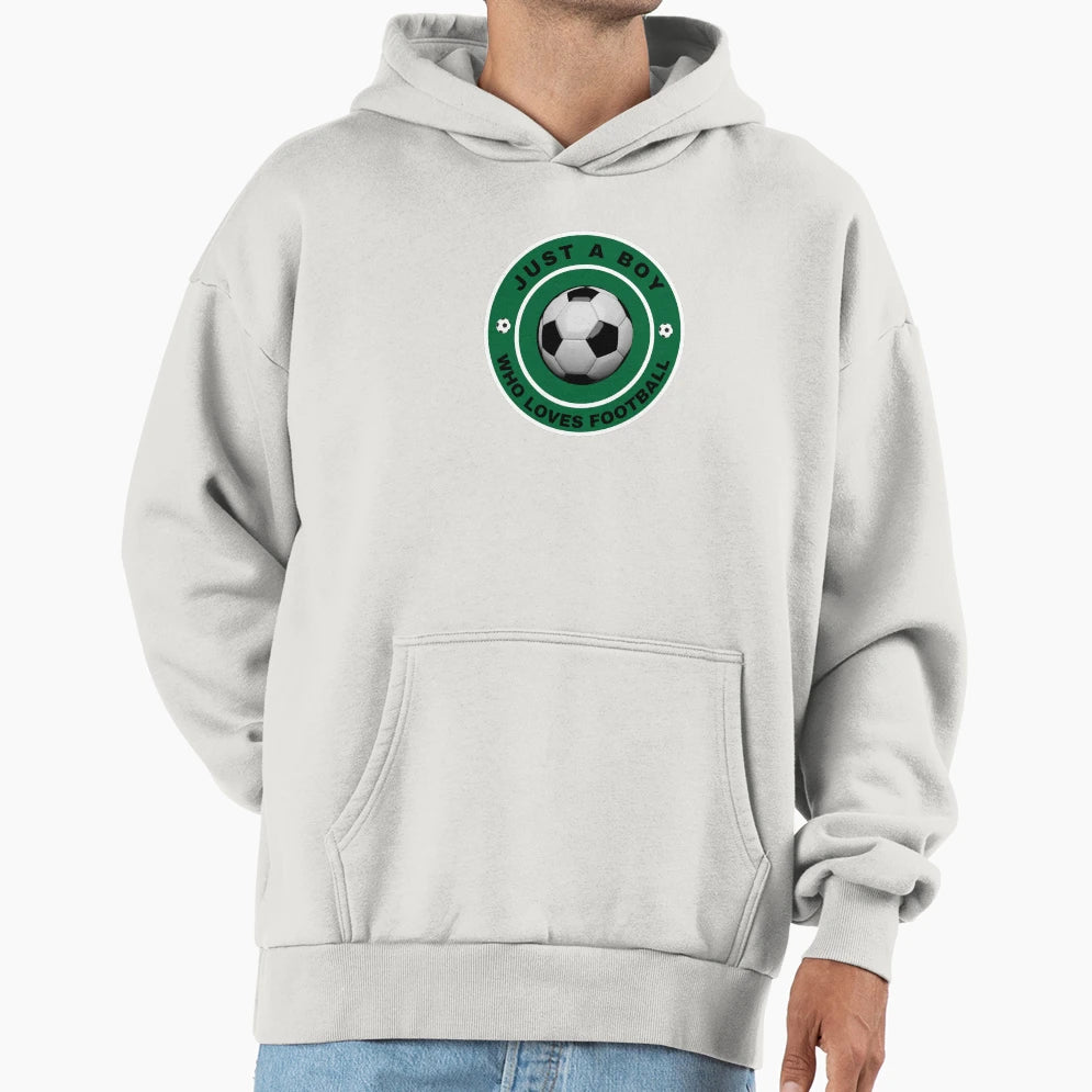 Just Who Loves Football Hoodie - Aesthetic Graphic Men Women - T-Shirt, Sweatshirt, Hoodie