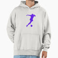 Football Blue Running Player Ball Your Feet Hoodie - Unique Graphic Unisex - T-Shirt, Sweatshirt, Hoodie