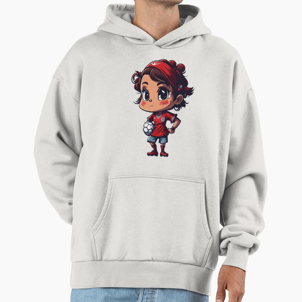 Soccer Red 2 Hoodie - Trendy Graphic for Adults - T-Shirt, Sweatshirt, Hoodie
