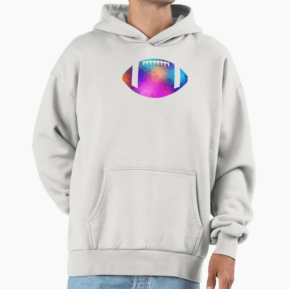 American Football Colorful Art Funny Hoodie - Minimalist Print Men Women - T-Shirt, Sweatshirt, Hoodie