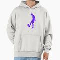 Football Blue Dribbler Player Ball Your Hoodie - Graphic Print for Adults - T-Shirt, Sweatshirt, Hoodie