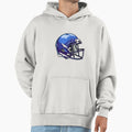 Blue Football Helmet Hoodie - Streetwear Style Men Women - T-Shirt, Sweatshirt, Hoodie