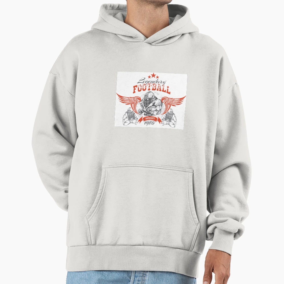 Legendary Football Hoodie - Minimalist Print Men Women - T-Shirt, Sweatshirt, Hoodie