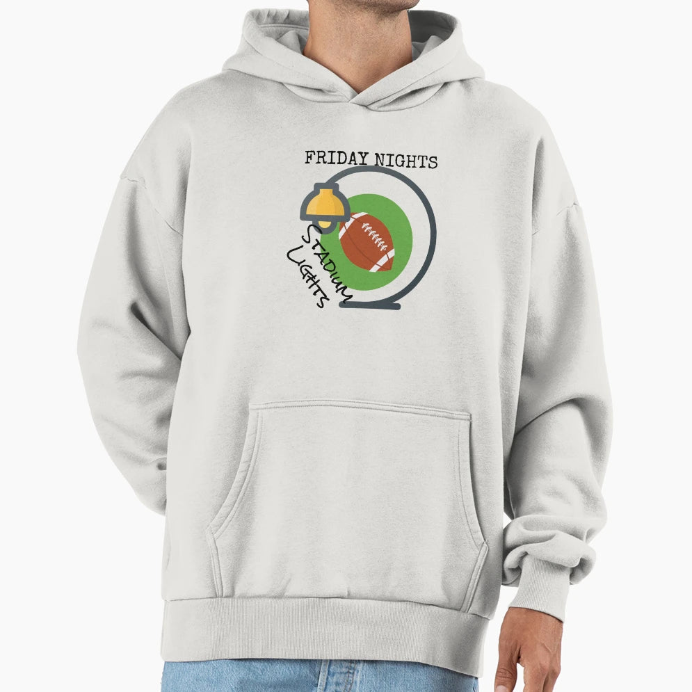 Friday Nights And Stadium Lights Hoodie - Aesthetic Graphic for Adults - T-Shirt, Sweatshirt, Hoodie