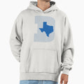 D Texas Silver B Ball Blue Hoodie - Unique Graphic for Adults - T-Shirt, Sweatshirt, Hoodie
