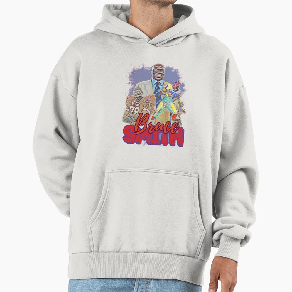 Bruce Smith Fan Art Hoodie - Graphic Print for Adults - T-Shirt, Sweatshirt, Hoodie