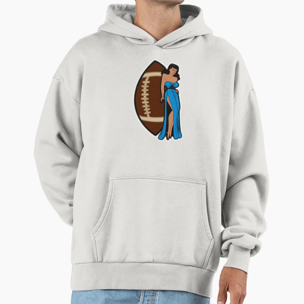Carolina Football Babe Hoodie - Aesthetic Graphic Unisex - T-Shirt, Sweatshirt, Hoodie