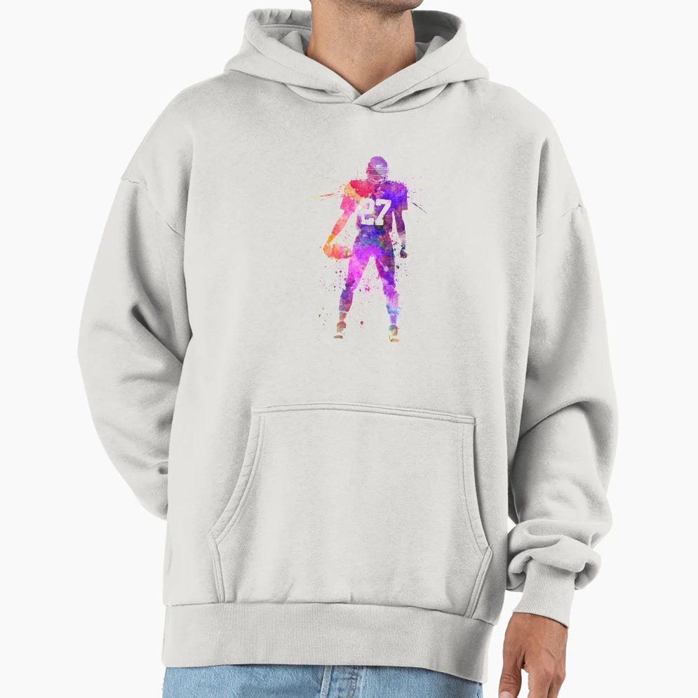 Quarterback American Football Player Hoodie - Aesthetic Graphic for Adults - T-Shirt, Sweatshirt, Hoodie