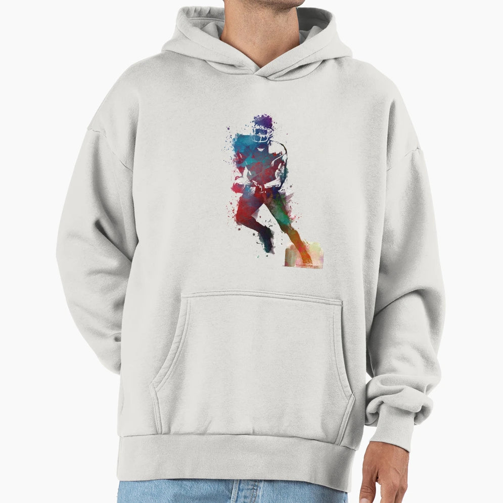 American Football Player 1 Sport Hoodie - Novelty Apparel Men Women - T-Shirt, Sweatshirt, Hoodie