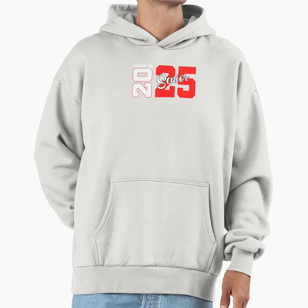 Class 2025 Senior 2025 Back To School Hoodie - Custom Art Print Men Women - T-Shirt, Sweatshirt, Hoodie