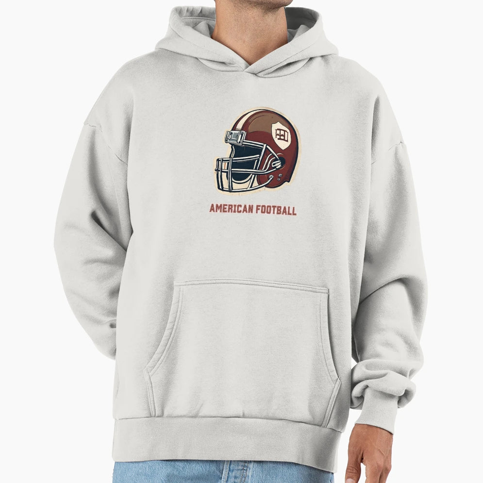 American Football Illustration Football Hoodie - Fun Novelty Design Unisex - T-Shirt, Sweatshirt, Hoodie