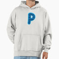 Fabric Alphabet Letter P Hoodie - Unique Graphic Unisex - T-Shirt, Sweatshirt, Hoodie