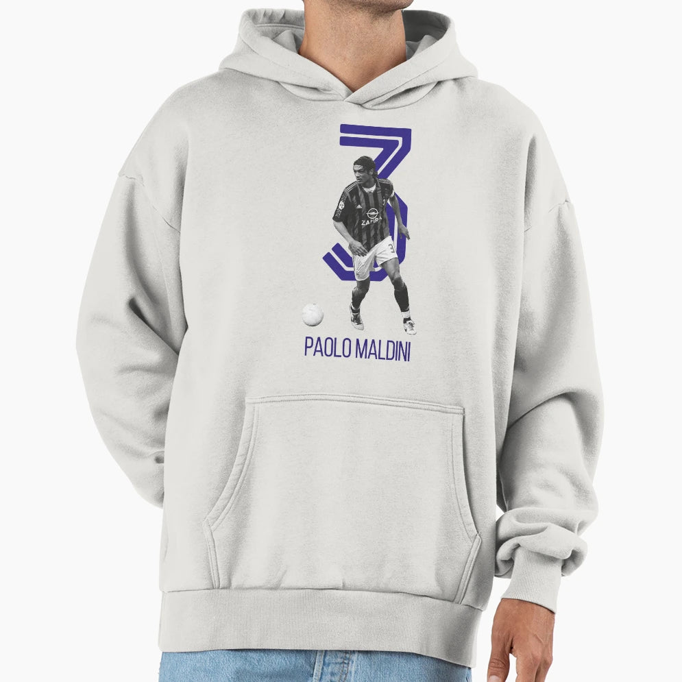 Paolo Maldini Hoodie - Trendy Graphic Unisex - T-Shirt, Sweatshirt, Hoodie