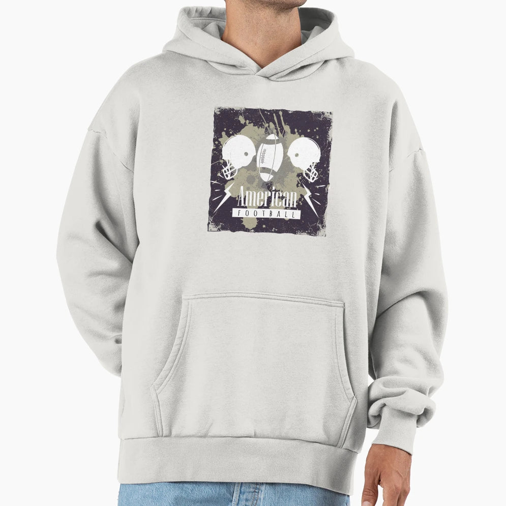 American Football Hoodie - Casual Everyday Wear Men Women - T-Shirt, Sweatshirt, Hoodie