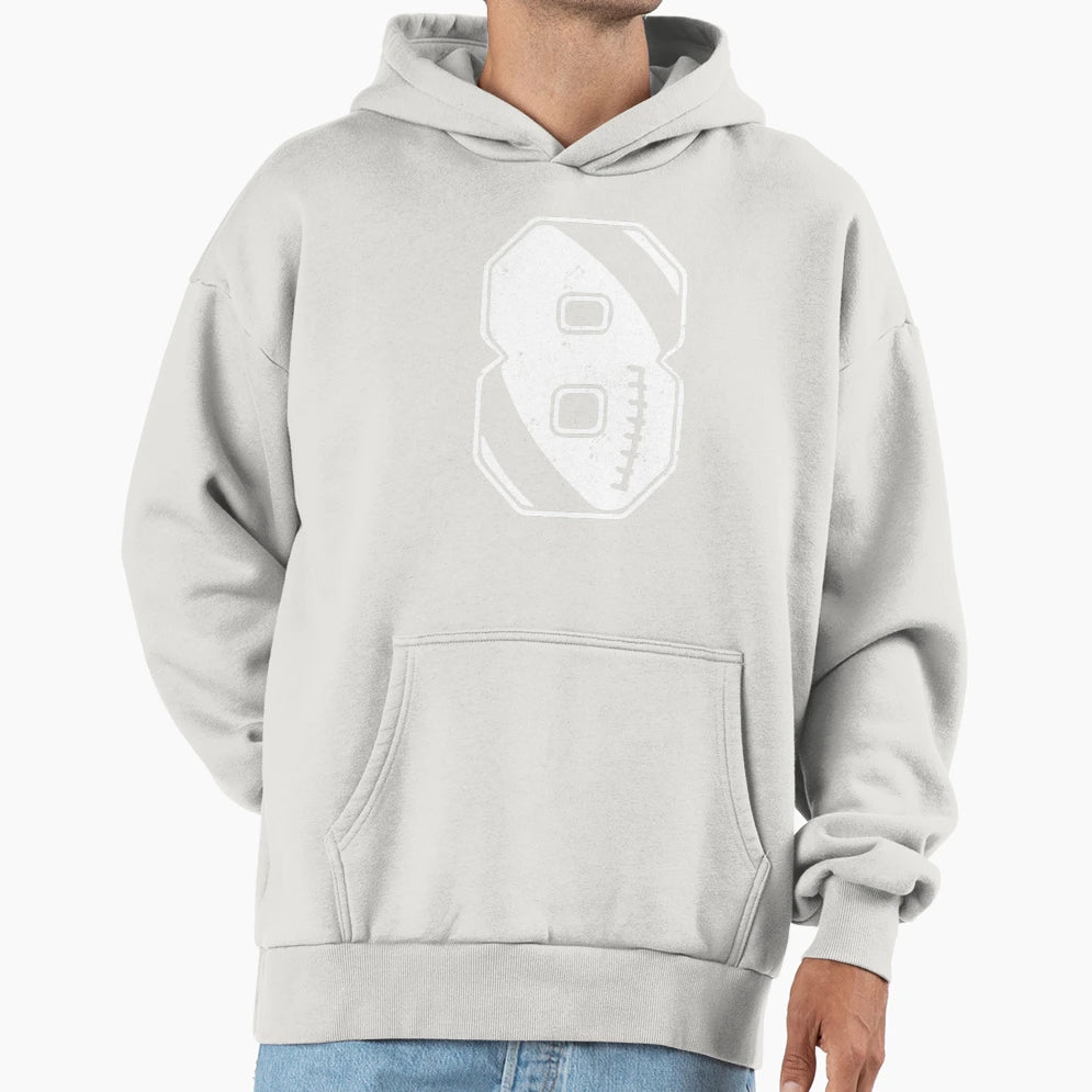 Football 8 Hoodie - Aesthetic Graphic Unisex - T-Shirt, Sweatshirt, Hoodie