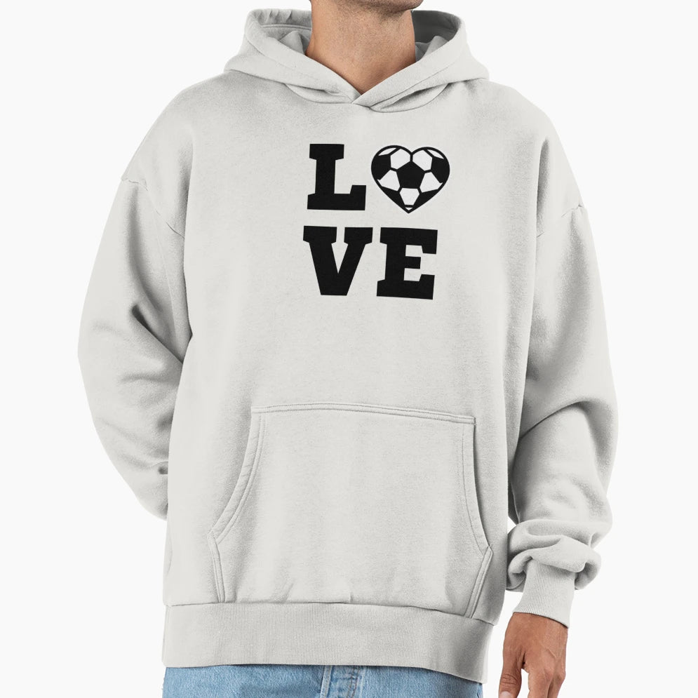Football Soccer Love Theme Gift Gamer Hoodie - Aesthetic Graphic Unisex - T-Shirt, Sweatshirt, Hoodie