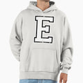 Big Varsity Letter E Hoodie - Novelty Apparel Unisex - T-Shirt, Sweatshirt, Hoodie