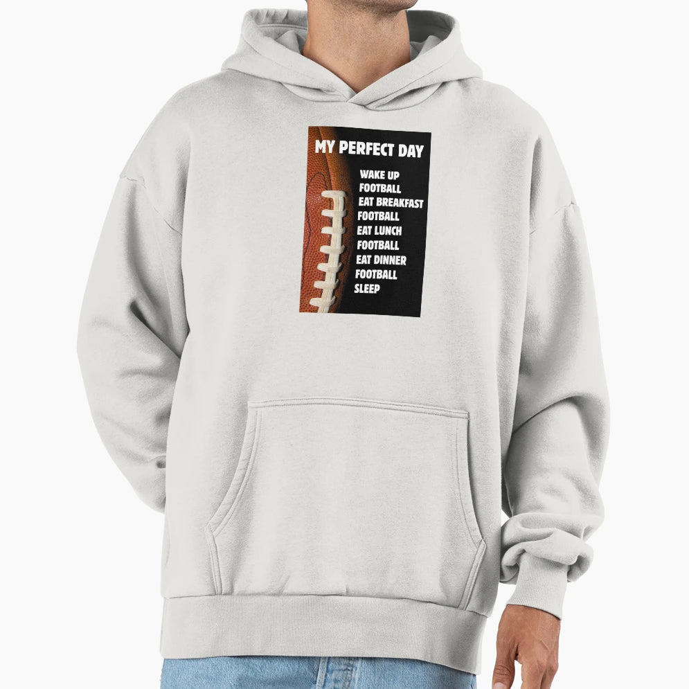 Sport Food And Fantastic Football Sundays Hoodie - Graphic Print for Adults - T-Shirt, Sweatshirt, Hoodie