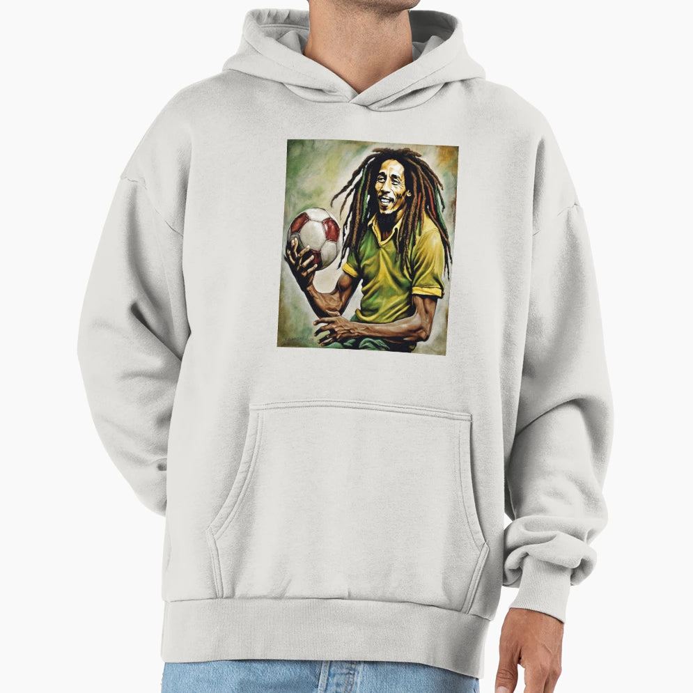 Bob Marley Music And Playfulness Hoodie - Casual Everyday Wear Men Women - T-Shirt, Sweatshirt, Hoodie