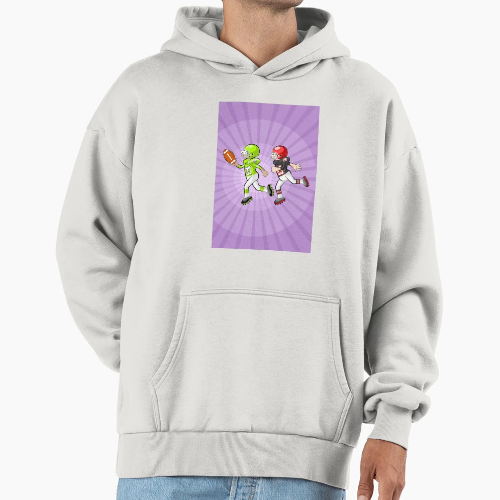 American Football Player Pursued Hoodie - Aesthetic Graphic Men Women - T-Shirt, Sweatshirt, Hoodie