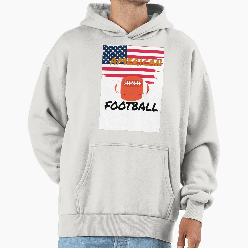 American Football Hoodie - Minimalist Print Unisex - T-Shirt, Sweatshirt, Hoodie