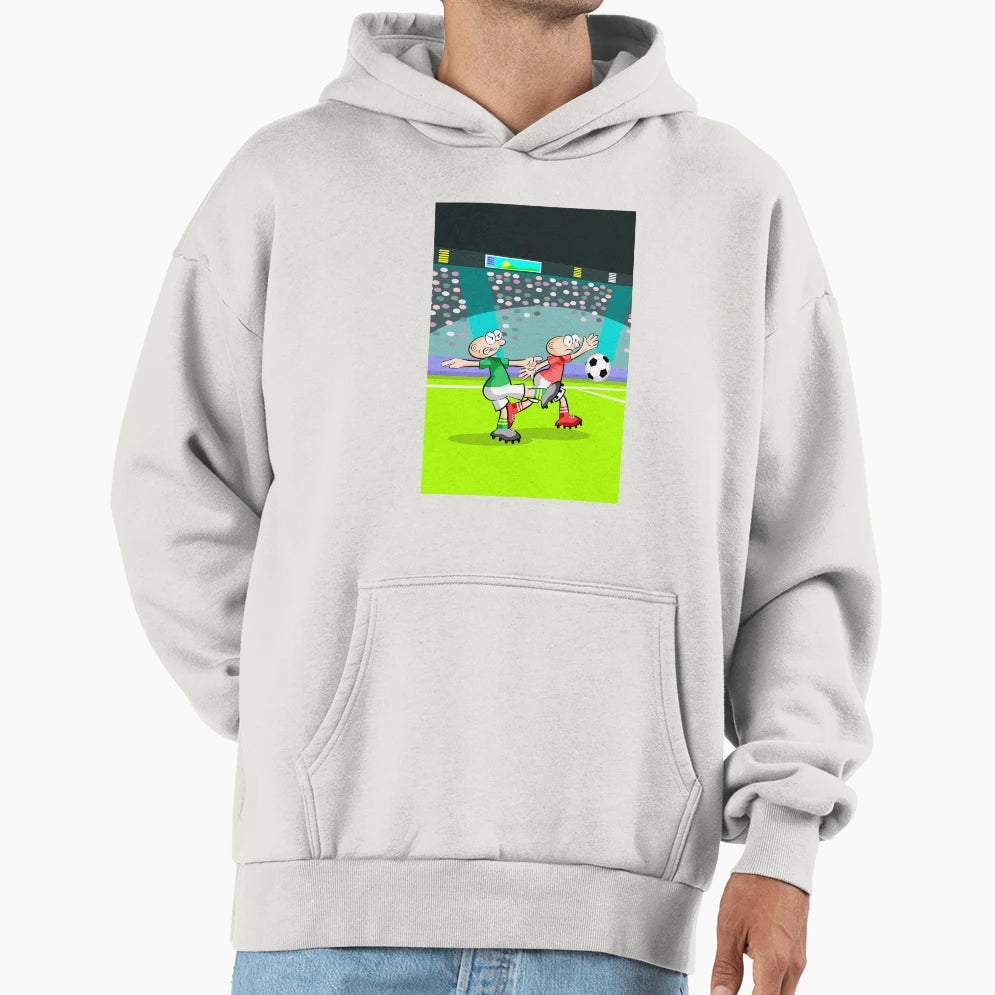Soccer Players Peeling Her Hoodie - Casual Everyday Wear Men Women - T-Shirt, Sweatshirt, Hoodie