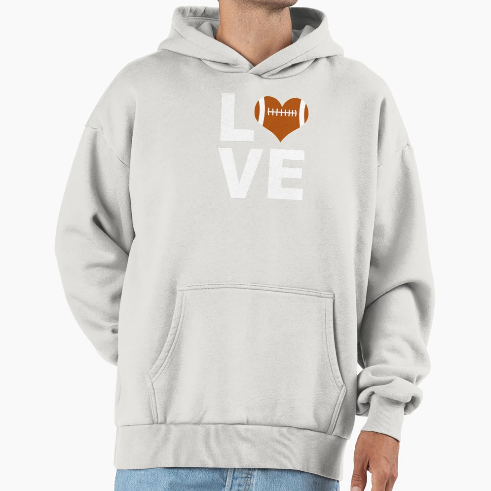 I Love American Football Athlete Hoodie - Streetwear Style Men Women - T-Shirt, Sweatshirt, Hoodie