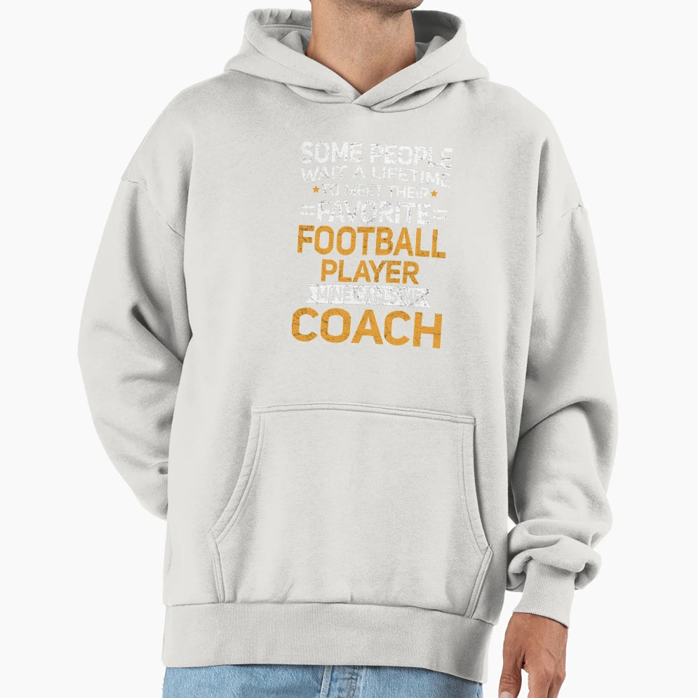 Lifetime To Meet Fave Football Player T-Shirt - Minimalist Print Men Women - T-Shirt, Sweatshirt, Hoodie
