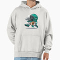 American Football Player Cartoon Hoodie - Novelty Apparel for Adults - T-Shirt, Sweatshirt, Hoodie