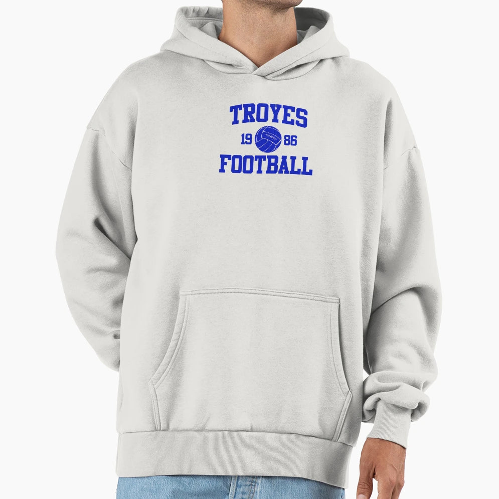 Troyes Football Athletic College 2 Hoodie - Aesthetic Graphic Men Women - T-Shirt, Sweatshirt, Hoodie
