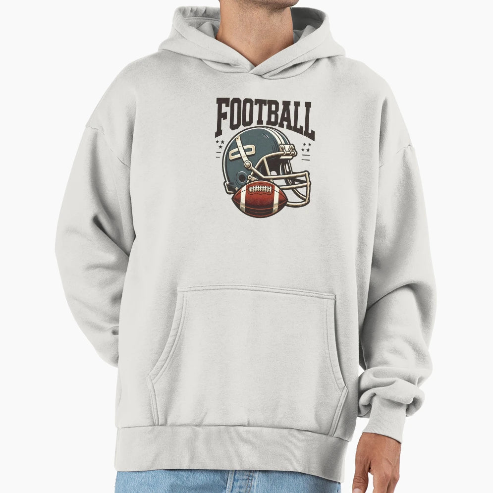 Football Helmet Ball American Football Hoodie - Unique Graphic Men Women - T-Shirt, Sweatshirt, Hoodie