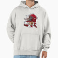 Football Helmet Running Hoodie - Casual Everyday Wear Men Women - T-Shirt, Sweatshirt, Hoodie