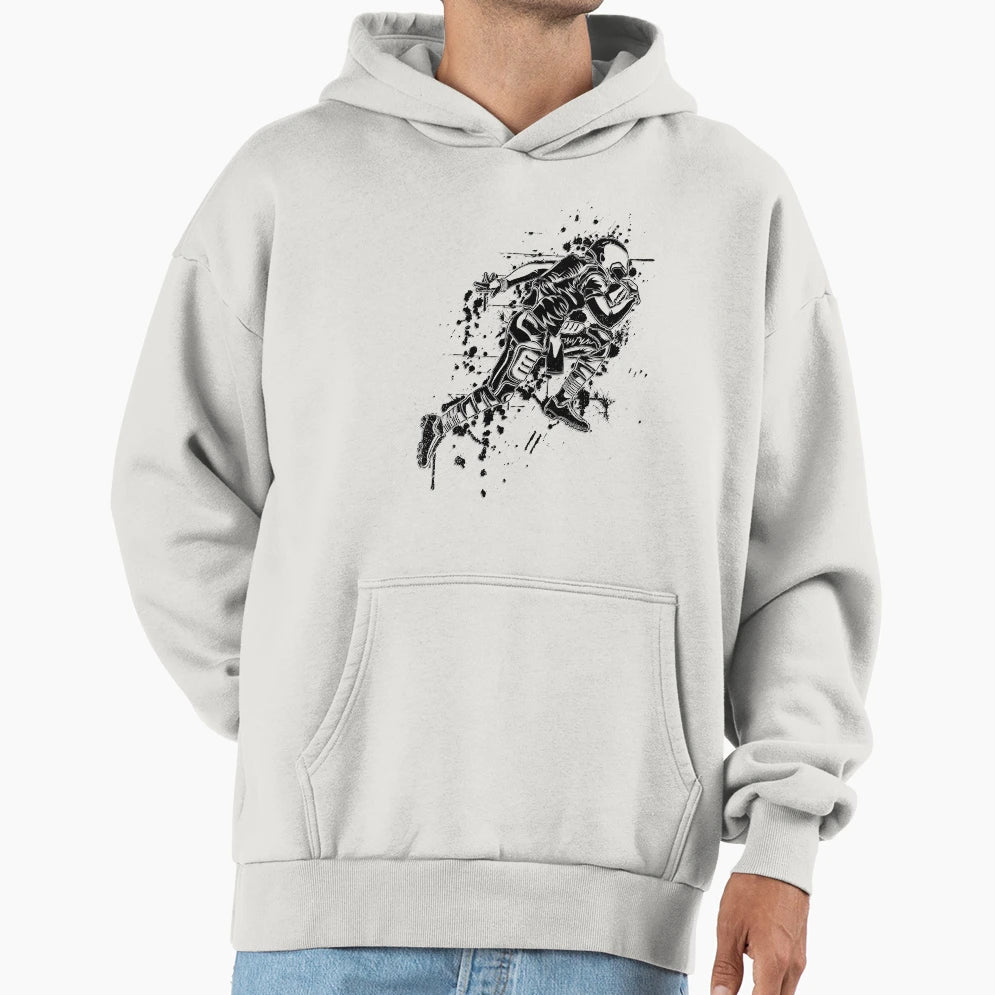 American Footballer Hoodie - Trendy Graphic Unisex - T-Shirt, Sweatshirt, Hoodie