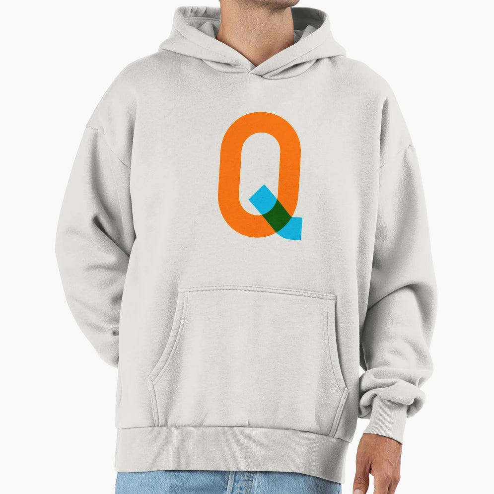 Q Alphabet Hoodie - Trendy Graphic Unisex - T-Shirt, Sweatshirt, Hoodie