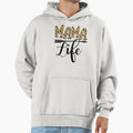 Mama Mom Life Cheetah Mother Mama Hoodie - Fun Novelty Design for Adults - T-Shirt, Sweatshirt, Hoodie