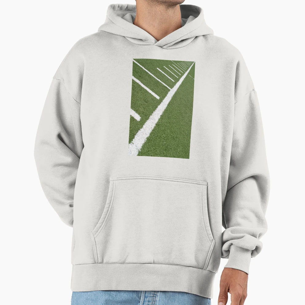 Football Lines Hoodie - Trendy Graphic Men Women - T-Shirt, Sweatshirt, Hoodie
