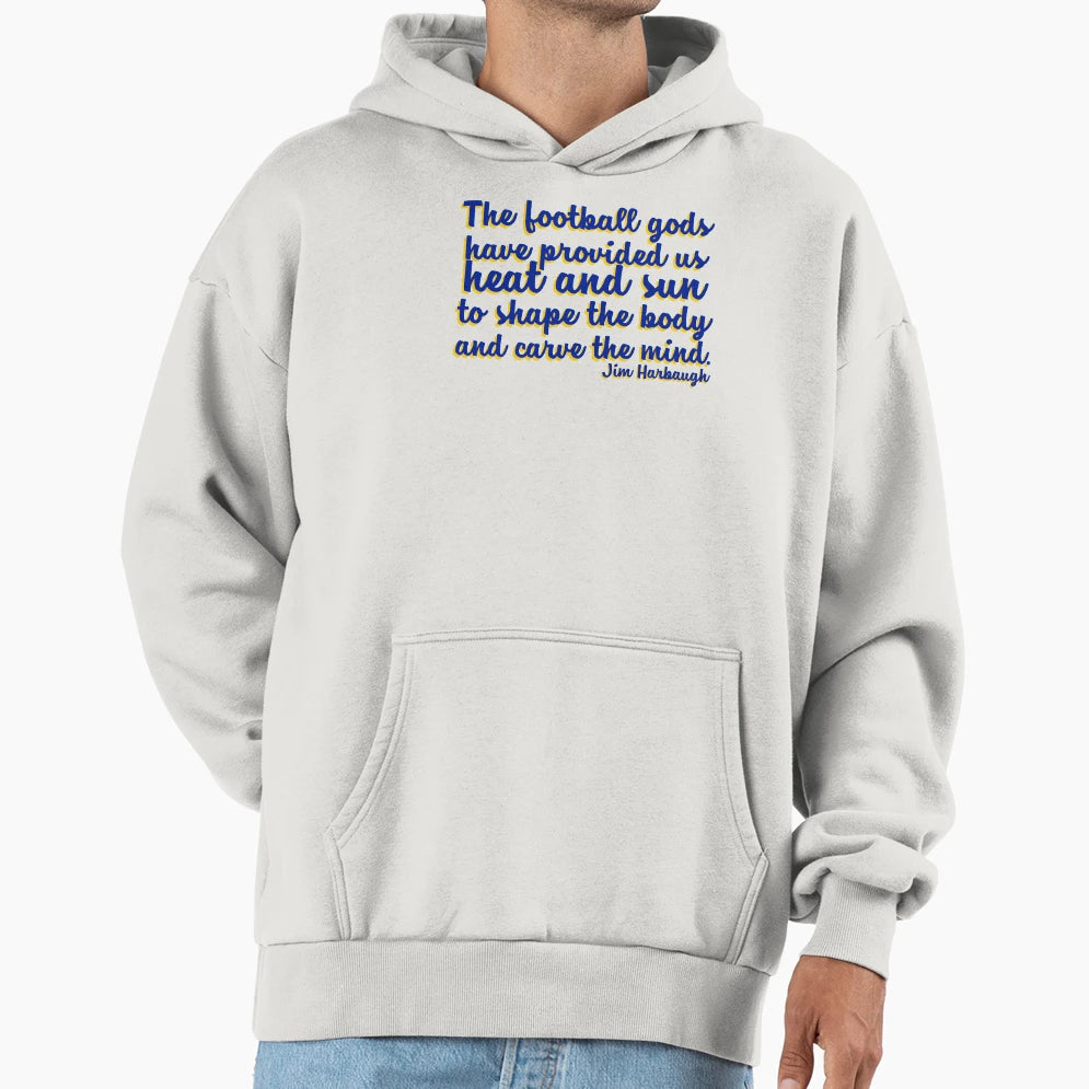Jim Harbaugh Football Gods Hoodie - Casual Everyday Wear for Adults - T-Shirt, Sweatshirt, Hoodie