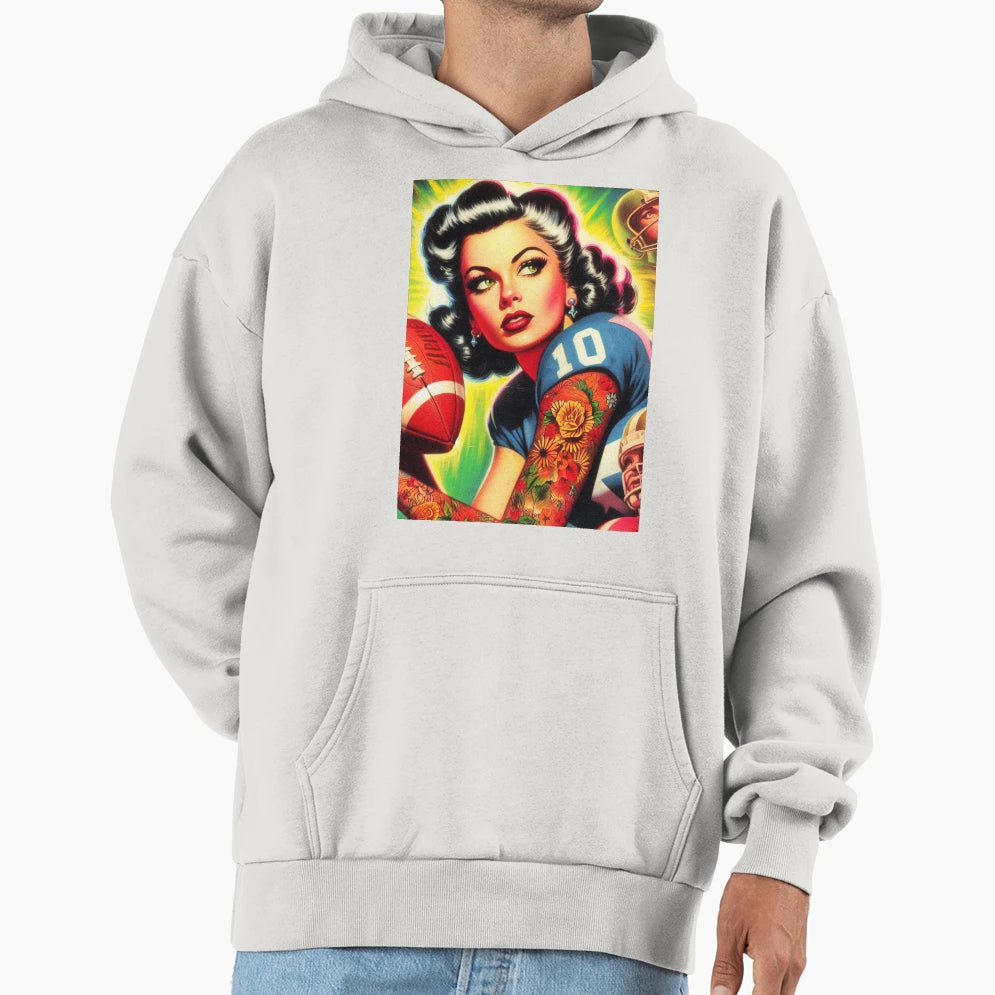 Football Hoodie - Trendy Graphic Unisex - T-Shirt, Sweatshirt, Hoodie