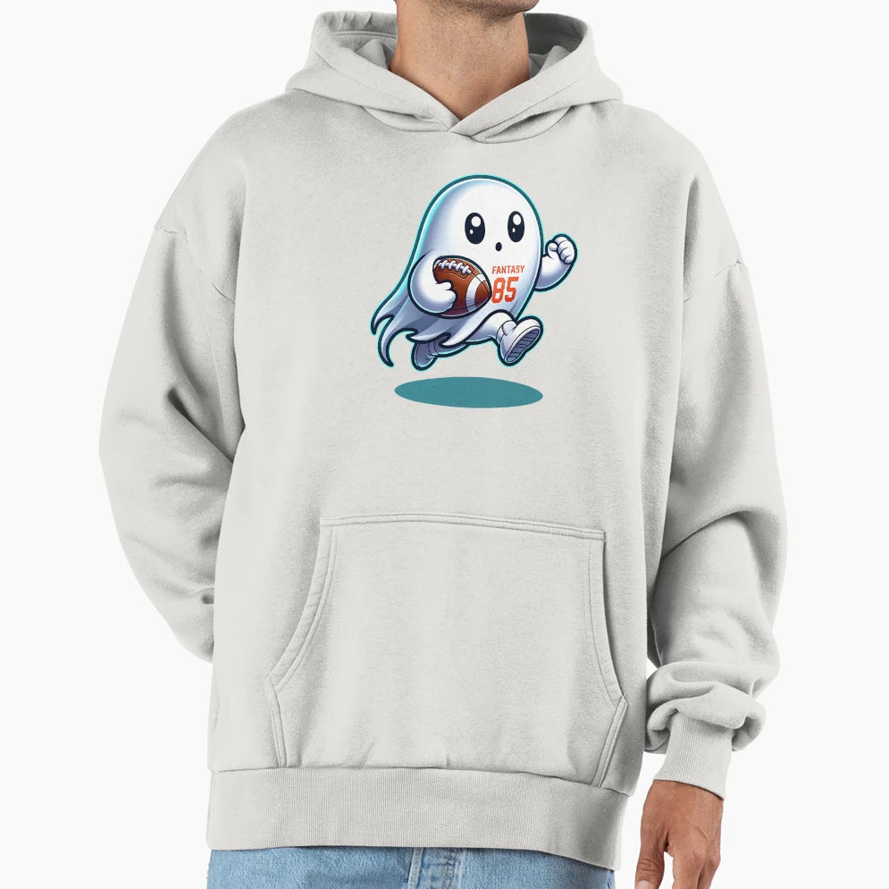Fantay Football Ghost Hoodie - Novelty Apparel for Adults - T-Shirt, Sweatshirt, Hoodie