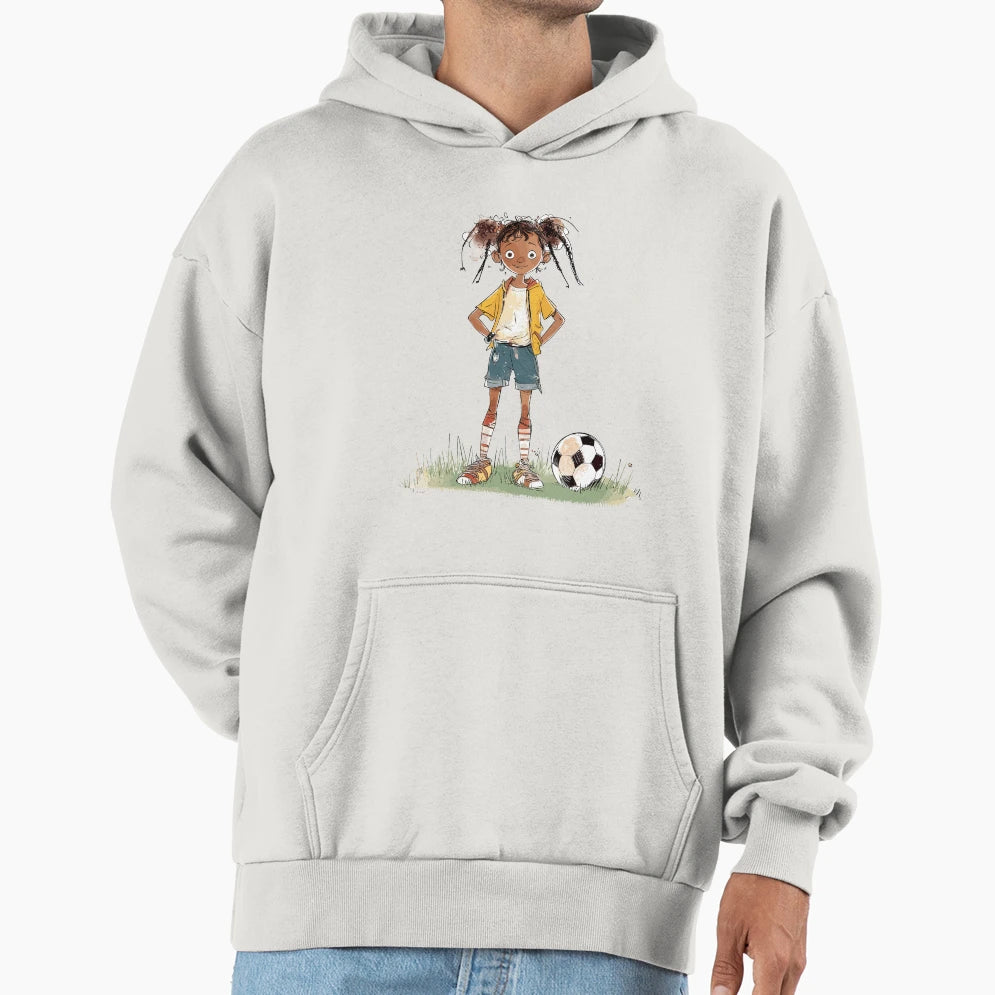 Little Playing Soccer Hoodie - Graphic Print Unisex - T-Shirt, Sweatshirt, Hoodie